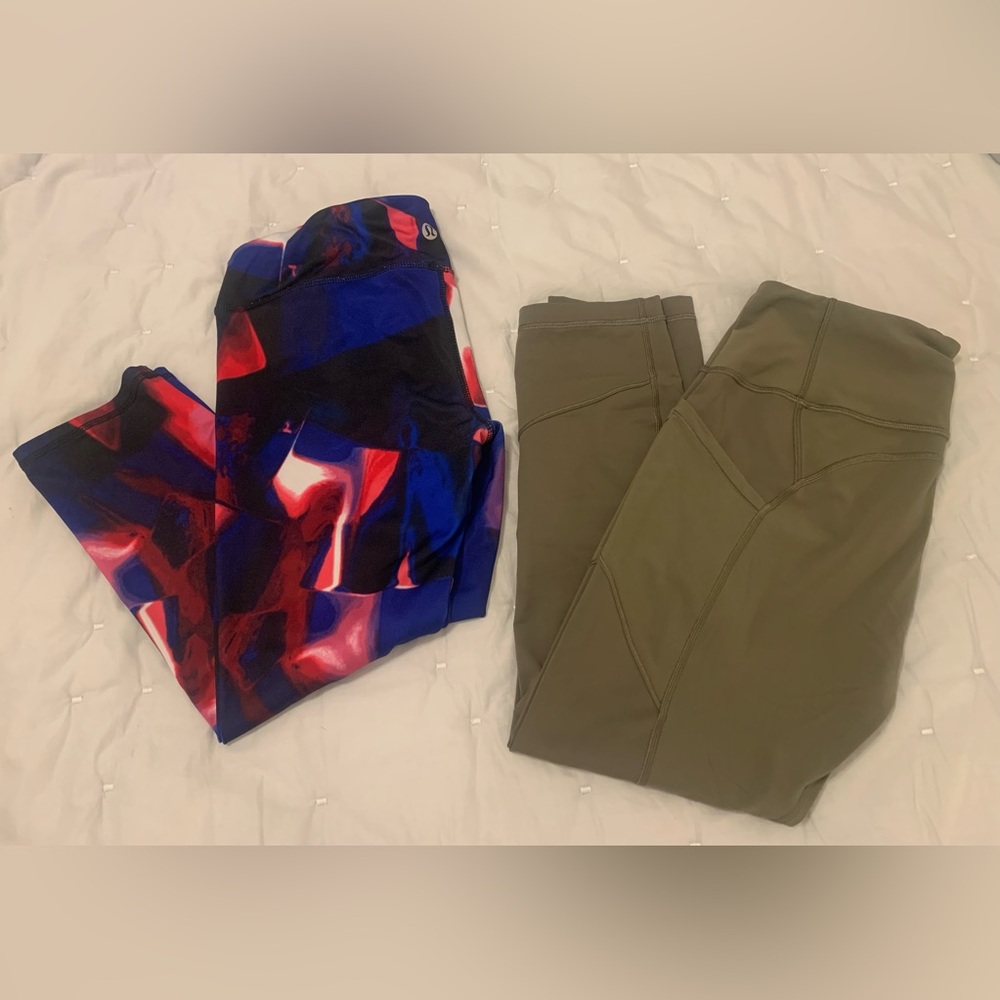 Lululemon capri leggings set